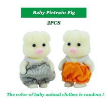 음식모형제작 미니어처 DIY 1:12 가구 시뮬레이션 숲 동물 장난감 새끼 사슴 코알라 가족 인형 집 캐릭터 컬렉션 장난감 4.5CM 생일 세트, 02 KK01