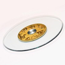 가정용 강화유리 회전식탁 중식식탁 회전판 중식당 사무실, 공식 표준, 15. 항해  90cm 표준 두께