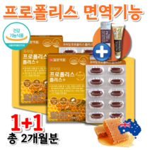식약처인증 코스트코 약국 호주산 아이 어린이 초등학생 중학생 청소년 프로폴리스 아연C 중년 직장인 노인 어르신 폴리폴리스 플라보노이드 면역력 높이는 항산화제 영양제 약 2개월분, 90캡슐 (2박스)