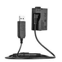 캐논 EOS 550D 600D 650D 700D DSLR 카메라 용 LP-E8을위한 DC 전원 은행의 USB 어댑터 케이블 교체와 DR-E8 더미 배터리, 하나, 보여진 바와 같이, 1개