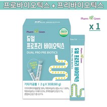 팜그린 듀얼 프리프로 바이오틱스 2g x 30포 21종 유산균 올인원 데일리유산균, 2g x 30포 x 1박스