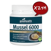 Good Health 뉴질랜드 정품 굿헬스 초록입홍합 6000mg 300캡슐 2개세트, 2개, 300정