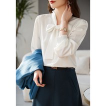 패션고리 여성 데일리 리본 정장 블라우스 B46