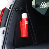 (모스트픽) 맥스크루즈 넥쏘 강화액 소화기 미니 소형 스프레이 화재 소방 소화기 차량 튜닝 용품, (모픽) 소화기+끈거치대블랙