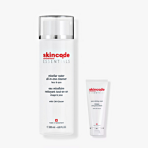 스킨코드 에센셜 미셀라 워터 올인원 클렌저 페이스 앤 아이즈 200ml + 포어 리파이닝 마스크 15ml 증정, 1개