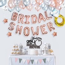 [파티리너스] 브라이덜샤워 파티 소품 4인 세트, 꽃팔찌추가, A러브로즈 꽃팔찌(1개입)