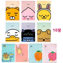 카카오프렌즈 엘자화일 10장, 무지 세트