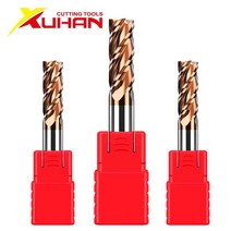 Hrc55 카바이드 엔드밀 1 2 4 5 6 8 10 12mm 4플루트 밀링 커터 합금 코팅 텅스텐강 절삭 공구 cnc 머시닝 엔드밀, 1 개, 12X12DX100L-4F