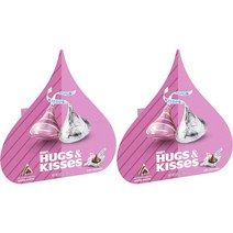 허쉬 발렌타인 허그 & 키세스 기프트 하트 박스, 2개, 184g