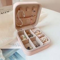 빈티지 디자인 주얼리 수납 케이스 보석함 악세사리 보관함 정리함 포인트수납 인테리어, A. 핑크 (메인 이미지)