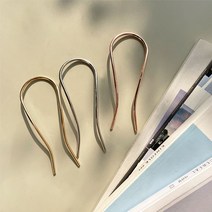 U핀 비녀 올림머리핀 헤어핀 머리핀 뒤꽃이 헤어비녀, 곰블리샵 2-U핀-실버, 곰블리샵 본상품선택