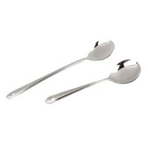 오너클랜 숟가락 서빙 스푼 디저트 수저 커트러리 중 24cm, 중245mm