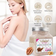 달팽이 바디 스크럽 크림 페이스 미백 보습 피부 각질 제거 딥 클렌징 필링 케어 배스 300ml 사용, 한개옵션1, 한개옵션0