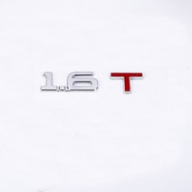 3D 금속 트렁크 엔진 변위 스케일 엠블럼 스티커 1.3T 1.4T 1.5T 1.6T 1.8T 2.0T 2.2T 2.4T 2.5T 2.8T 3.0T, 03 1.6T