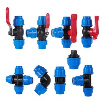 수도용pe관 농업용 배수로관 부속 커넥터 16mm 20mm 50mm 20253240 pvc pe 튜브 수돗물 분배기 플라스틱 퀵 밸브 정원, 6-34