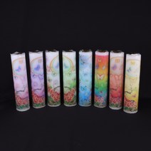 나비초 - 원백 수전사초 국내산 색상 7가지 불교양초 불교초 법당초 제사초 사찰 절, 하늘색