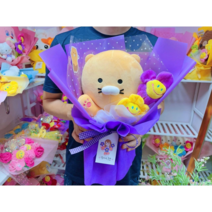 [당일출고] 정품 카카오프렌즈 춘식이 인형꽃다발 생일선물 기념일 졸업식, 헬로우춘식이 인형꽃다발, 노랑색