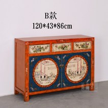 10자장롱 6자 복고풍 붙박이 자개 장농 관물대 낮은이불장 원목, B형