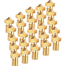 25피스 3D 프린터 황동 노즐 4.4 x 1.0cm(1.75 x 0.4인치)