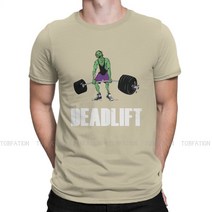 슬링데드랙 중량 균형 중심 잡기 브릿지보디 빌딩 체육관 근육 크로스 핏 100% 코튼 티셔츠 데드 리프트 좀, 09 카키색_08 5XL