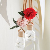 [바보사랑] 카네이션 플라워 디퓨저(차량용), 피치/라 튤립