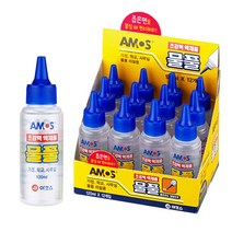 아모스 15 초강력 액체 물풀 120ml (12개입), 단품