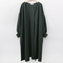 가비진 여성용 박시한 오버핏 롱 가디건