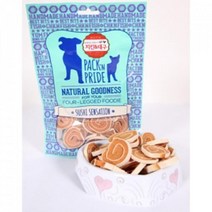 치킨스시롤 강아지 동결건조 간식 142g 개먹이 영양식, 연어큐브99g