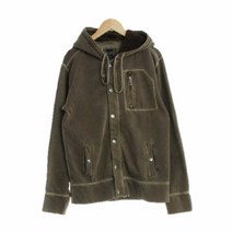 GAP 브라운 면혼방 워싱후드집업 공용 7749