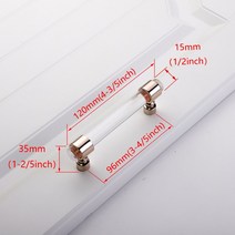 샷시손잡이 투명 아크릴 찬장 손잡이 및 드레서 서랍 당김 욕실 캐비닛 로즈 골드/황동 골드, Rose-Gold-96mm