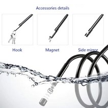 어군 탐지기 안드로이드 내시경용 비디오 검사 카메라 렌즈 HD IP67 어군 탐지기 코드 튜브 Mirco USB C, 09 17M