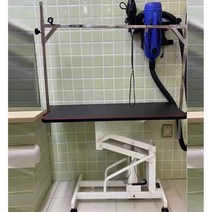 강아지 테이블 높이조절 전동 스파 반려동물 미용, (화이트) 전동리프트테이블 125cm