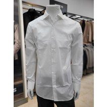 TNGT 화이트 세미와이드카라 면 스판 드레스셔츠 TGSH0F462