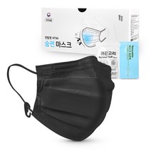 일상공감 덴탈형 KF94 숨편 마스크 (50매), 블랙 1세트(50개입)
