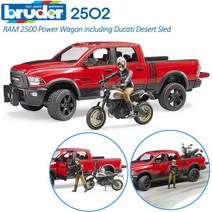 브루더 RAM2500파워웨건+두카티+피규어 3종세트 02502