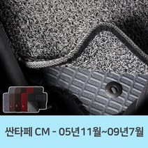 차량 발판 카매트 자동차 코일 매트 발매트 싼타페 CM, 레드, 현대, 레드