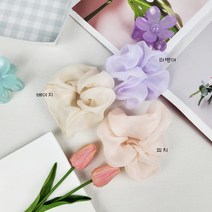 무이토린다 [3개 세트] 파스텔 은은샤인 곱창머리끈 곱창밴드 스크런치