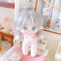 20cm 솜깅이 무속성 솜인형 의상세트 아이돌인형 인형 몸체, 연우누드+옷선물+빗+고무줄, 20cm 현물
