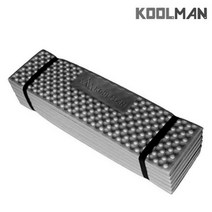 KOOLMAN(쿨맨) 백패킹 발포 캠핑매트 싱글 (1인용), 발포매트 1인용 - 그레이