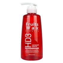 과일나라 후르츠왁스 케라틴 슈퍼하드 헤어젤 500g, 슈퍼하드 헤어젤 500g(빨강)