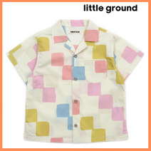 [리틀그라운드8] 데님인더박스(73311-322-01)멀티체커보드셔츠 아동티셔츠 기본티 반팔셔츠 여름티 반팔티