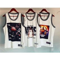 unk nba 코비브라이언트 르브론제임스 카이리어빙 매쉬 나시 민소매 티셔츠