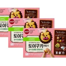 풀무원 토이쿠키만들기 숲속 동물들 생일파티 (300g(6구)x3박스) 아이간식 홈베이킹 쿠키재료 촉감발달 자연재료, 18세트