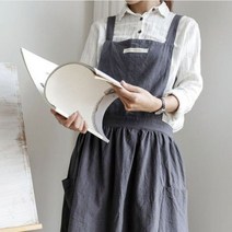 원피스 앞치마 최준카페 고사리 나물 어쩌다주부앞치마, B타입-머스타드