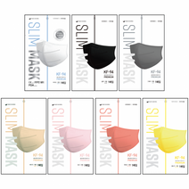 [50매] KF94 피앤씨 새부리형 컬러 마스크 대형 보건용 국산, KF94 피앤씨 새부리형 대형 블랙 50매