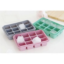 파스텔 실리콘 아이스 트레이 12구/아이스몰드/얼음틀/곤약젤리만들기/달빛스토어