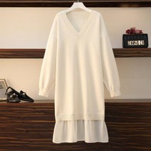 JINGHENG 편한원피스 여성빅사이즈원피스 빅사이즈 치마6489413513