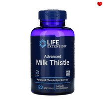라이프익스텐션 Advanced 밀크씨슬엑스 Softgels 120정 Milk thistle Silymarin 실리마린 silybin