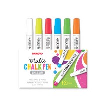 도도네 유리보드 마카 멀티 초크펜 6색 색상선택, 초크_핑크