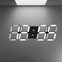 코코아빌리지 LED 무소음 벽시계 벽걸이 디지털 인테리어시계 6종, 스마트 LED 벽시계 골드